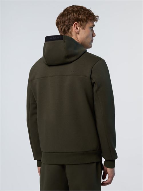 HOODED FULL ZIP SWEATSHIRT W/LOGO NORTH SAILS | 691267/440